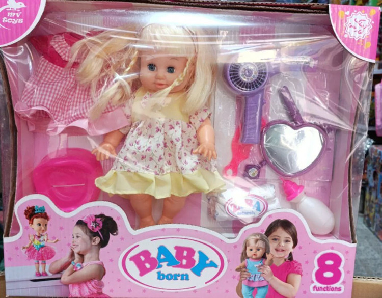 عروسک بی بی بورن ۸ کاره آرایشی