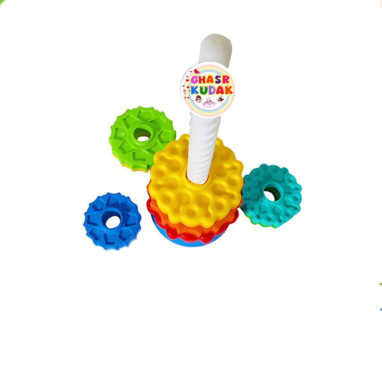 اسباب بازی گردونه نشکن نیکو تویز چرخان رنگارنگ