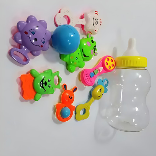 جغجغه شیشه شیر بزرگ