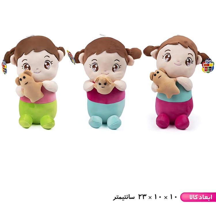 عروسک دختر خرس به دست