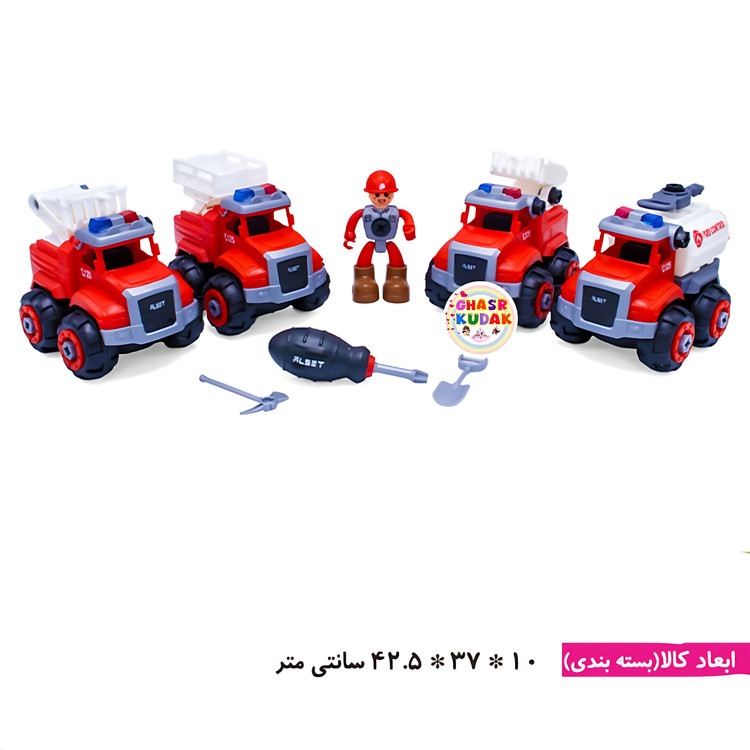 ماشین ۴ عددی آتش نشانی کیوان با آدمک