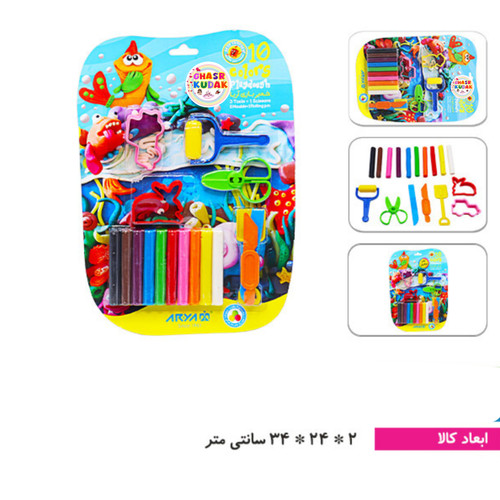 خمیر ۱۰ رنگ وکیومی با ابزار