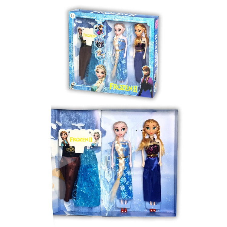 عروسک فروزن دوتایی با لباس