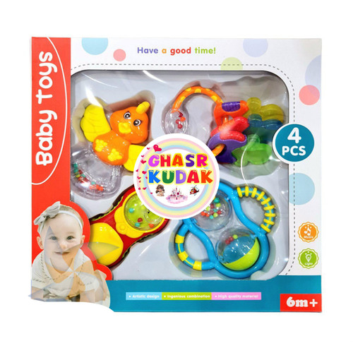 ست جغجغه ۴ عددی جعبه ای