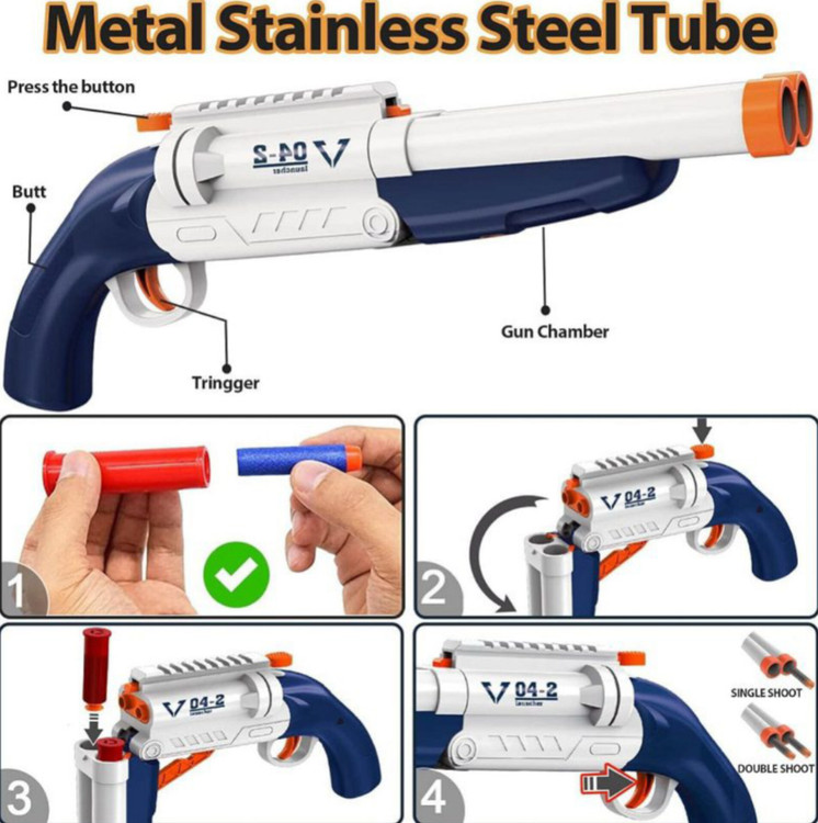 اسباب بازی تفنگ شاتگان پوکه پران متوسط بی تی 2026