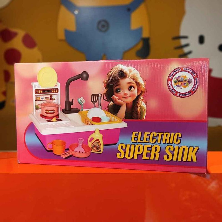 اسباب بازی دخترانه سوپر سینک سیحان باتریخور