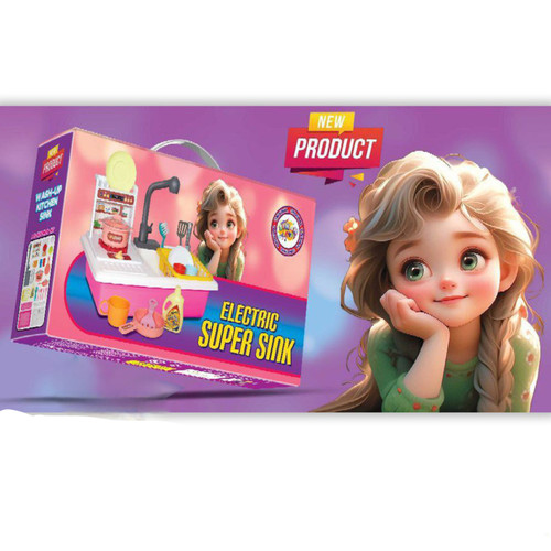 اسباب بازی دخترانه سوپر سینک سیحان باتریخور