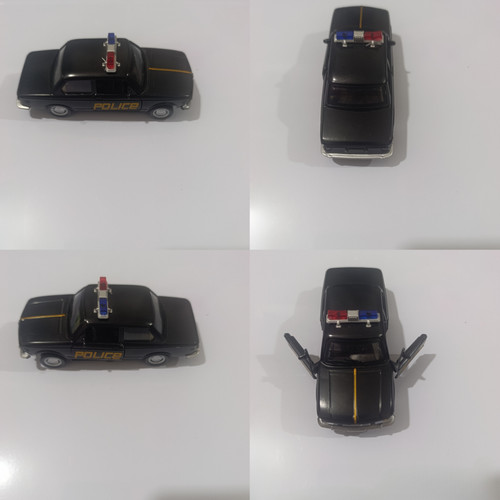 ماشین فلزی عقب کش پلیس قدیمی