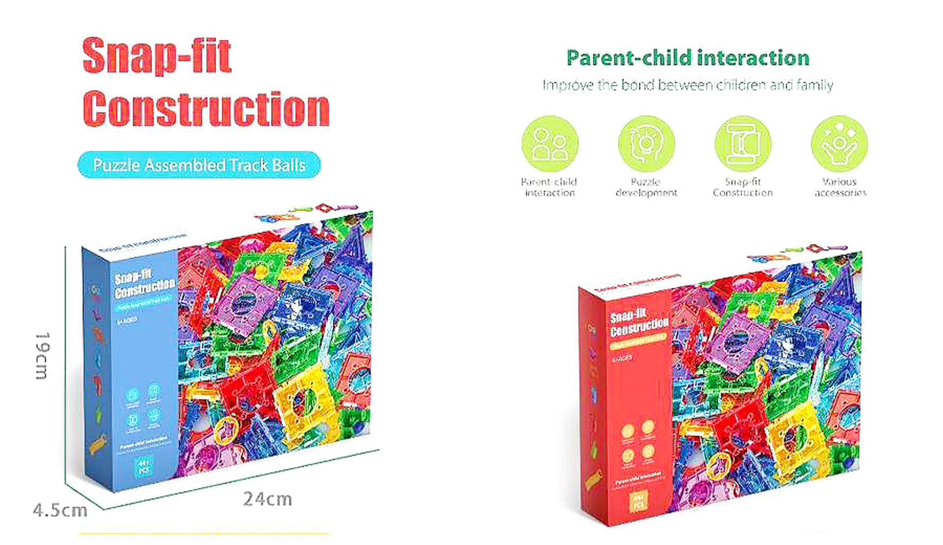 بازی فکری مگنت تایل ۴۴ قطعه وارداتی آیتم ۲۰۱۸