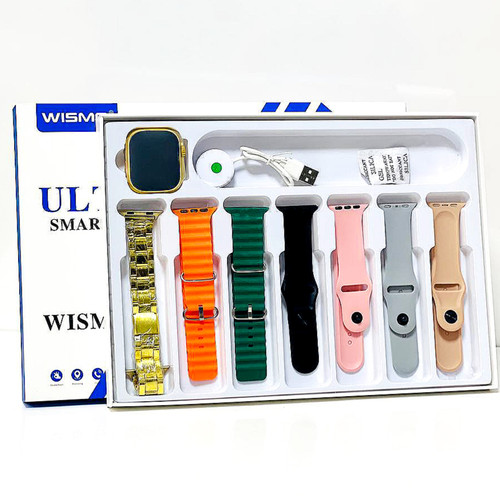 اپل واچ وارداتی با ۷ عدد بند و دارای بند فلزی